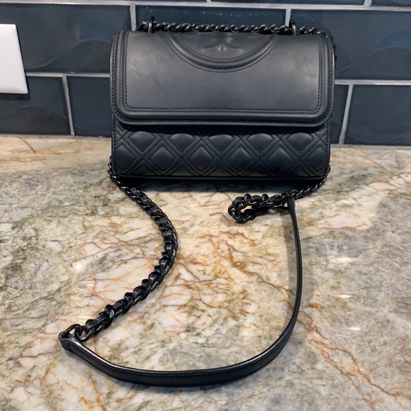Tory Burch Handbags - Tory Burch Matte small Fleming Convertible Shoulder Bag